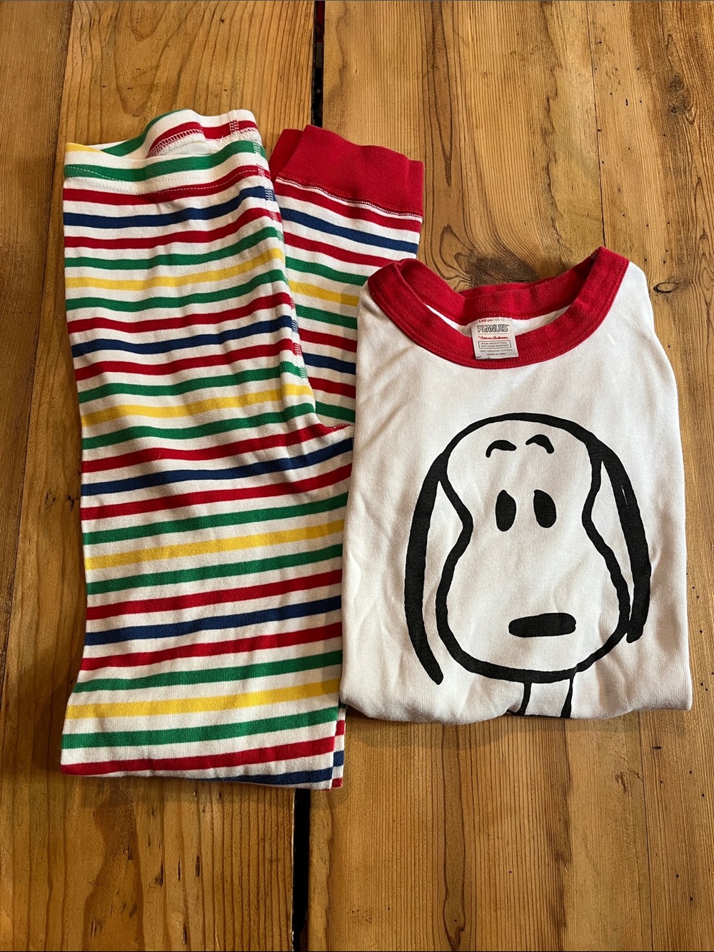 HANNA ANDERSSON x Peanuts 150 Organic Snoopy Pajama Set Long Sleeve Full Length